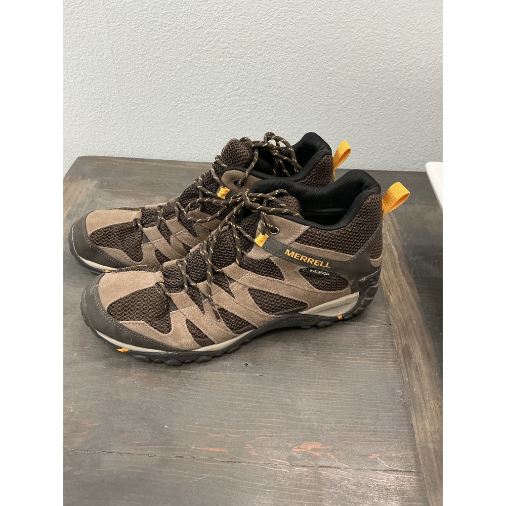 Merrell Alverstone Mid Waterproof Hiking Boots Men's Size 13
